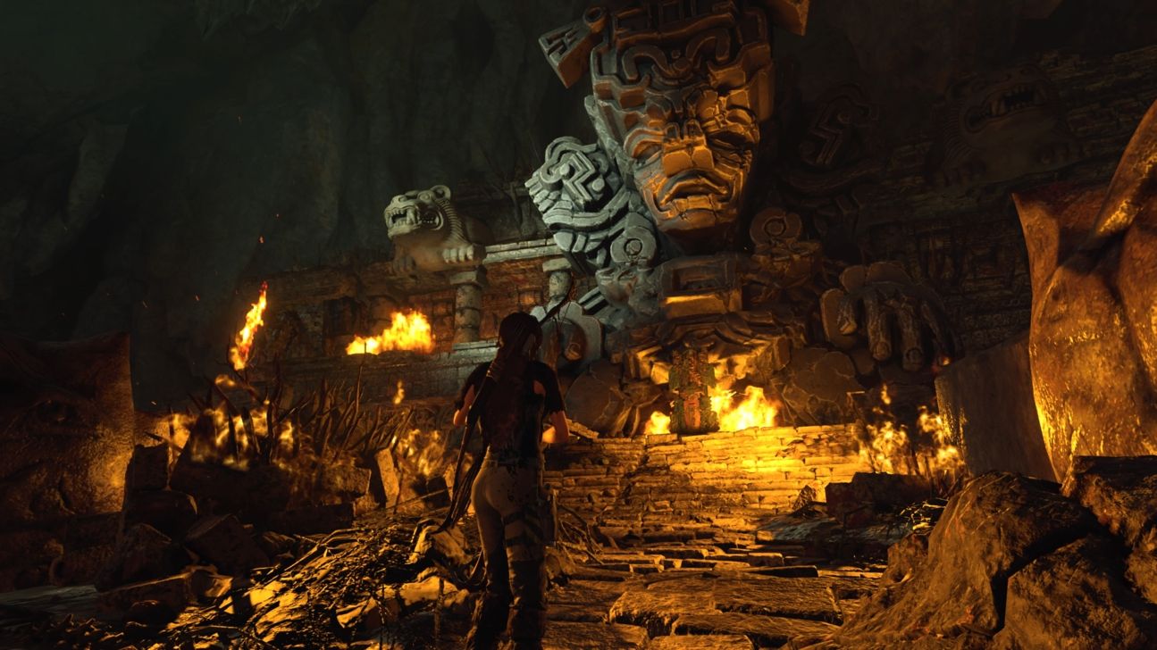 Lara in Höhle