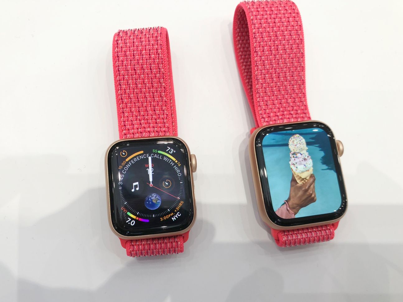 Displays in zwei Größen: Die Apple Watch Series 4.