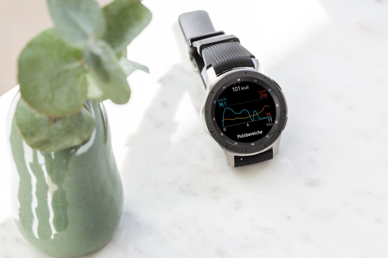 Samsung Galaxy Watch mit Puls-Tracking