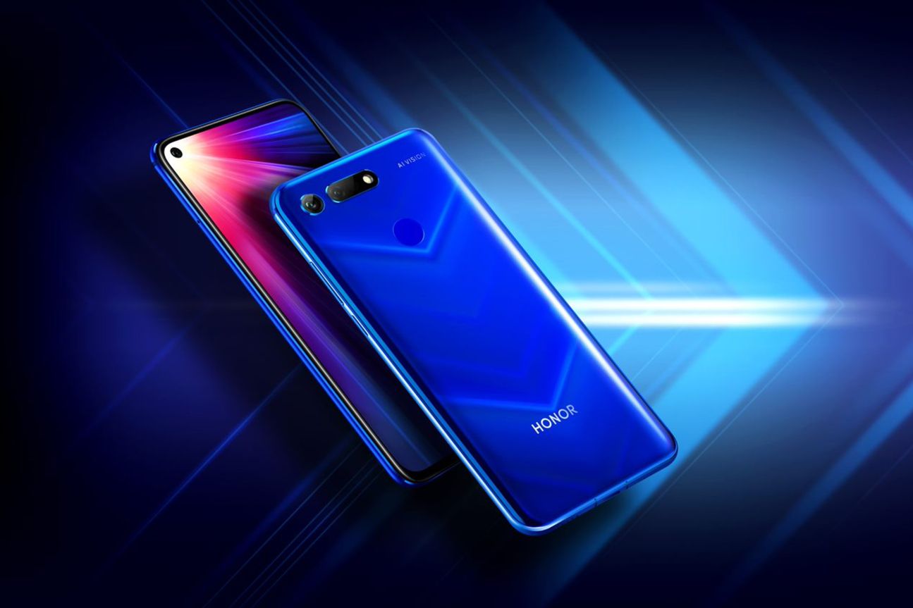 Das Honor View 20 in Sapphire Blue