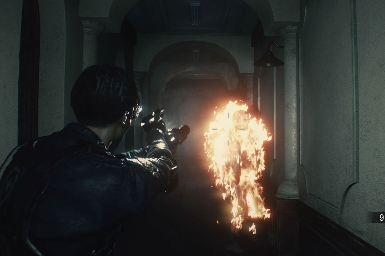 Screenshot aus dem Spiel "Resident Evil 2"