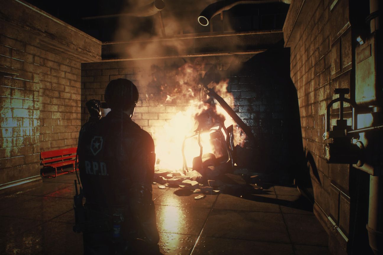 Screenshot aus dem Spiel "Resident Evil 2"