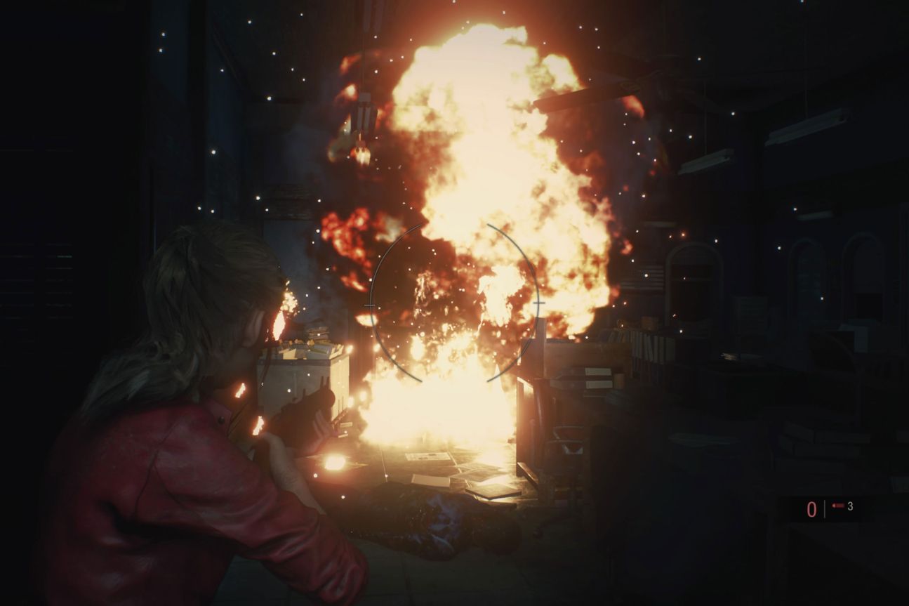 Screenshot aus dem Spiel "Resident Evil 2"