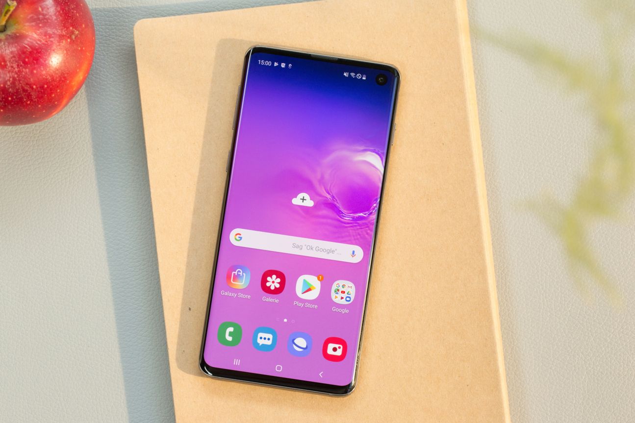 Homescreen des Galaxy S10