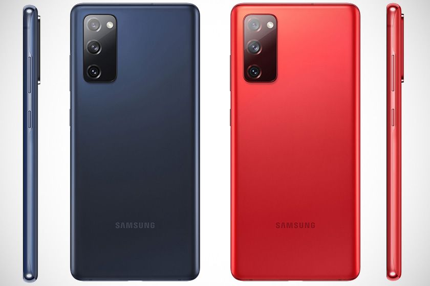 Samsung Galaxy S20 FE von hinten und der Seite