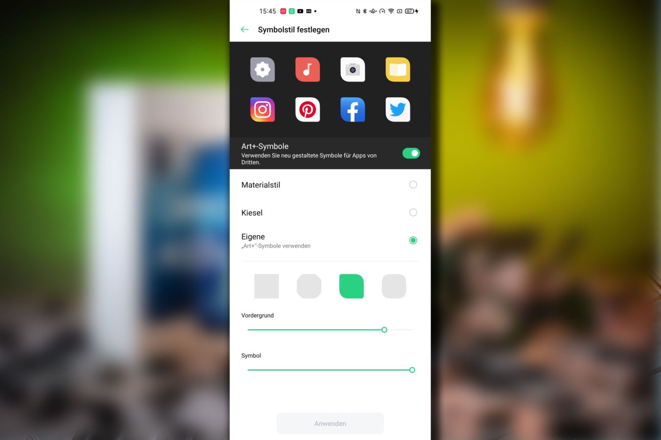 Oppo ColorOS Symbolstil