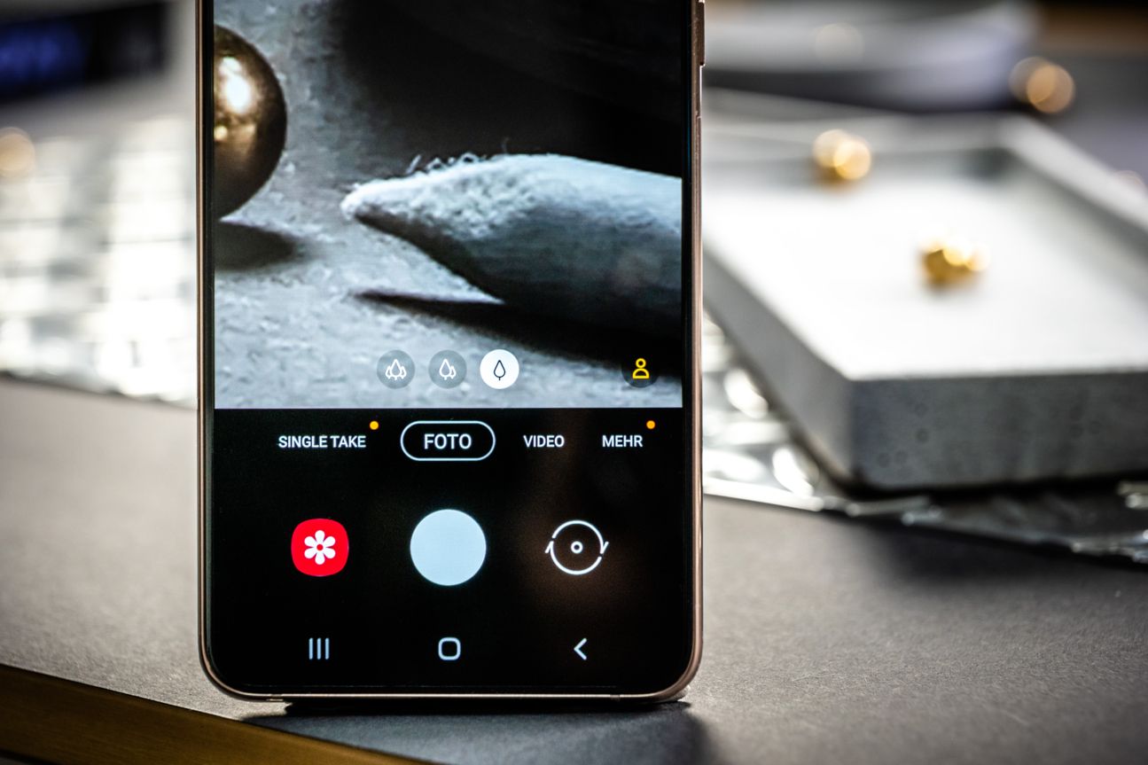 Samsung Galaxy S21+ Kamera UI