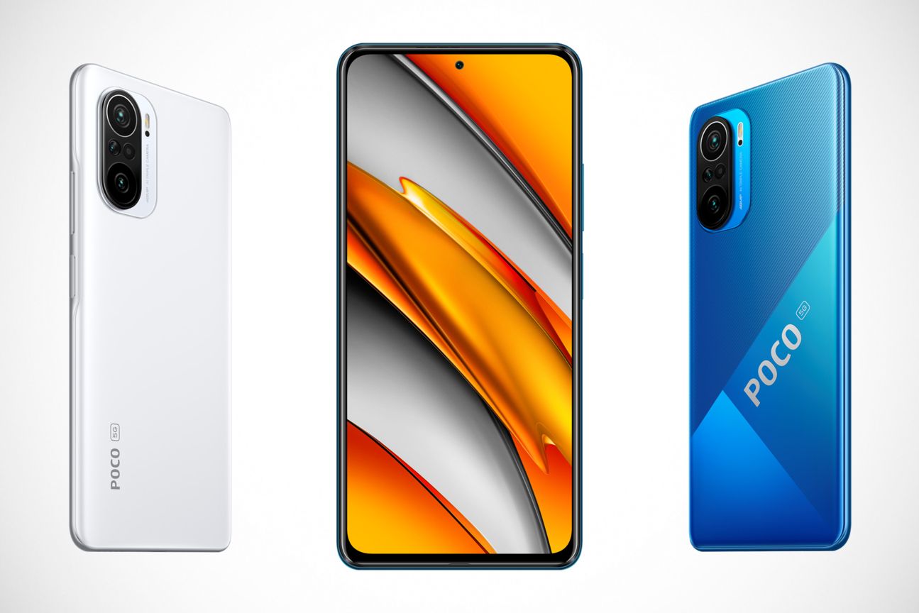 Xiaomi Poco F3 Weiß und Blau