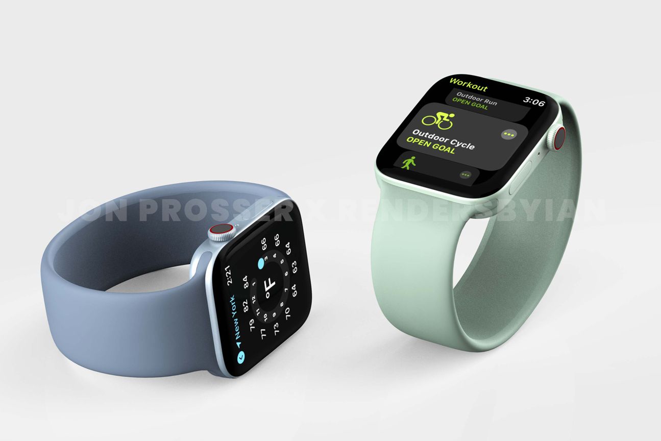 Apple Watch Design Grün Blau