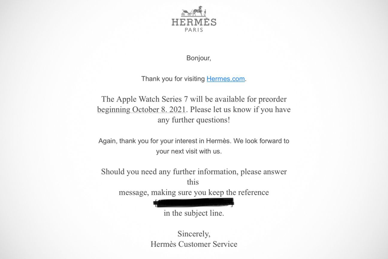 Apple Watch Series 7 Release Hermes