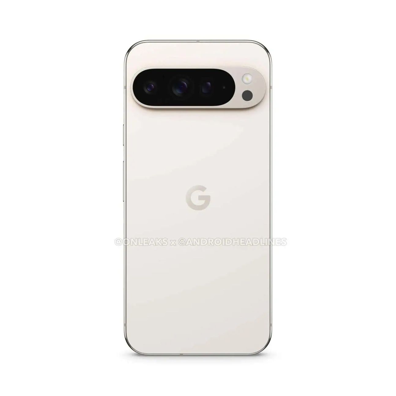 Google Pixel 9 Pro Farbe Porcelain Render-Leak