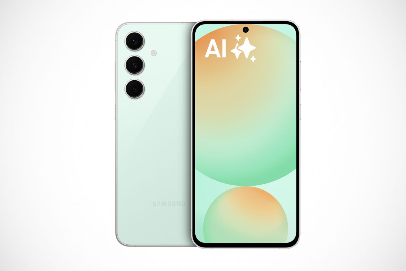 Das Galaxy A55 in Mint