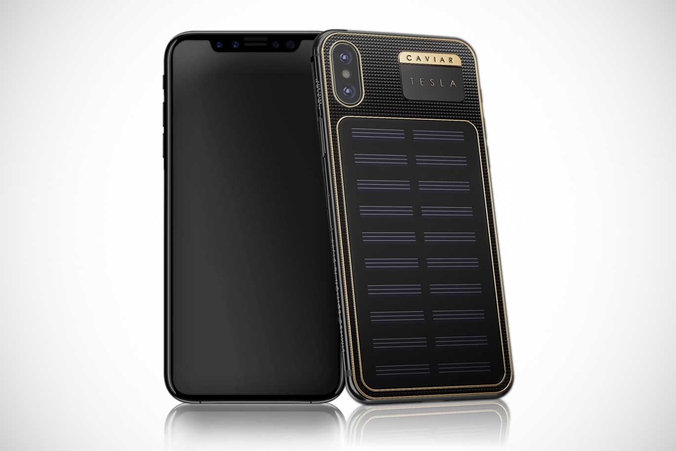 Das iPhone X Tesla hat ein Solar-Panel